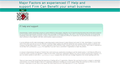 Desktop Screenshot of majorfactorsanexperienced.sitew.org.uk