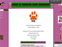 Tablet Screenshot of centre-de-formation-canin-gandarinho.sitew.fr