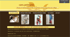 Desktop Screenshot of caropeintures.sitew.fr