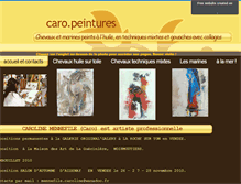 Tablet Screenshot of caropeintures.sitew.fr
