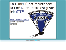 Tablet Screenshot of lhbnls.sitew.ca
