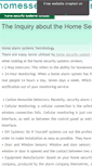 Mobile Screenshot of homessecuritysystemsreviews.sitew.org