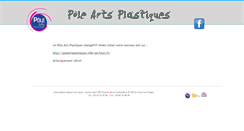 Desktop Screenshot of poleartsplastiques.sitew.fr