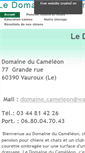 Mobile Screenshot of domaineducameleon.sitew.fr