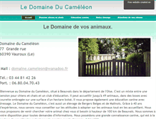Tablet Screenshot of domaineducameleon.sitew.fr