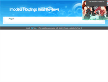 Tablet Screenshot of imodelsholdingsreviews.sitew.org