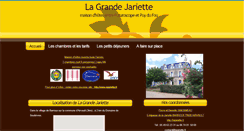 Desktop Screenshot of lagrandejariette.sitew.fr