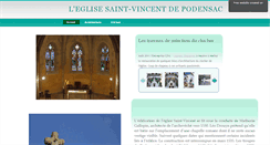 Desktop Screenshot of eglisesaintvincentpodensac.sitew.fr