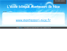 Tablet Screenshot of ecolemontessorinice.sitew.fr
