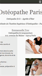 Mobile Screenshot of osteopatheparis.sitew.fr