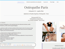 Tablet Screenshot of osteopatheparis.sitew.fr