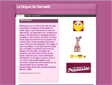 Tablet Screenshot of lebloguedenamaste.sitew.org