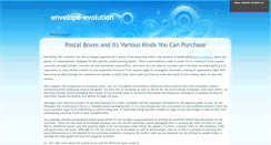 Desktop Screenshot of envelopeevolution.sitew.org.uk